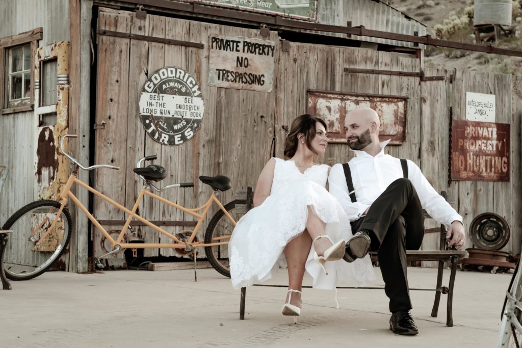 Elopement photos | Nelson Ghost town elopement photographer