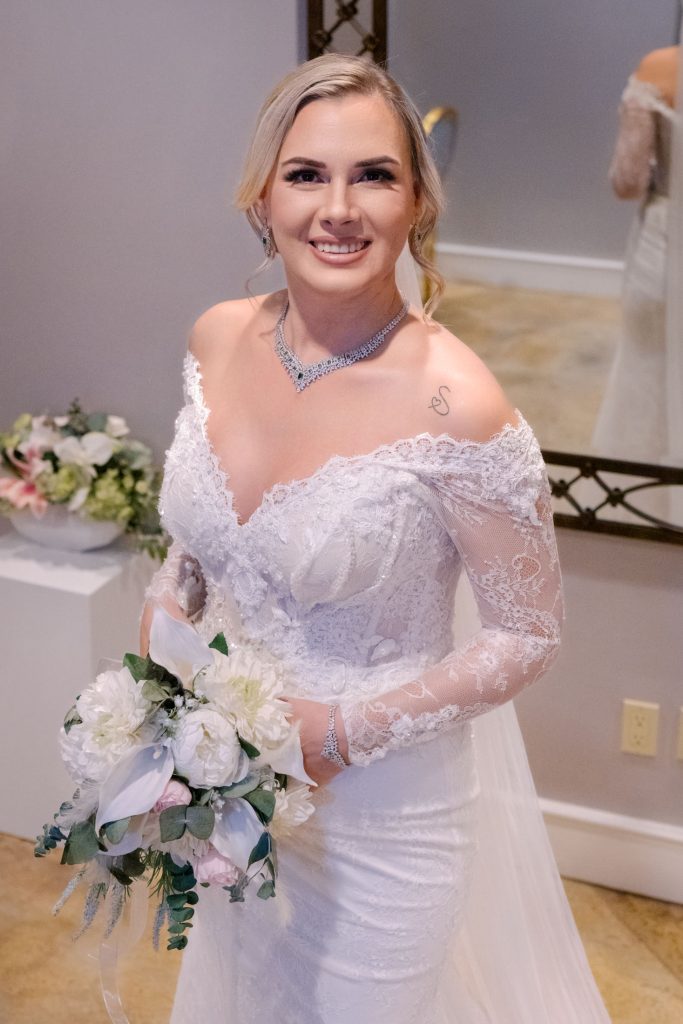 bride portrait getting ready Caesars Palace Las Vegas wedding photographed by Zoltan Redl Nagy