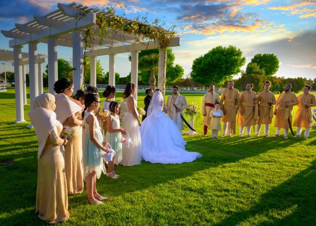 indian luxury wedding ceremony at casa de shenandoah las vegas outdoor wedding photography by zoltan redl-nagy