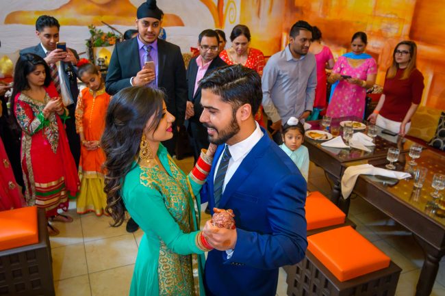 indian wedding reception first dance couple celebration photo by zoltan redl-nagy