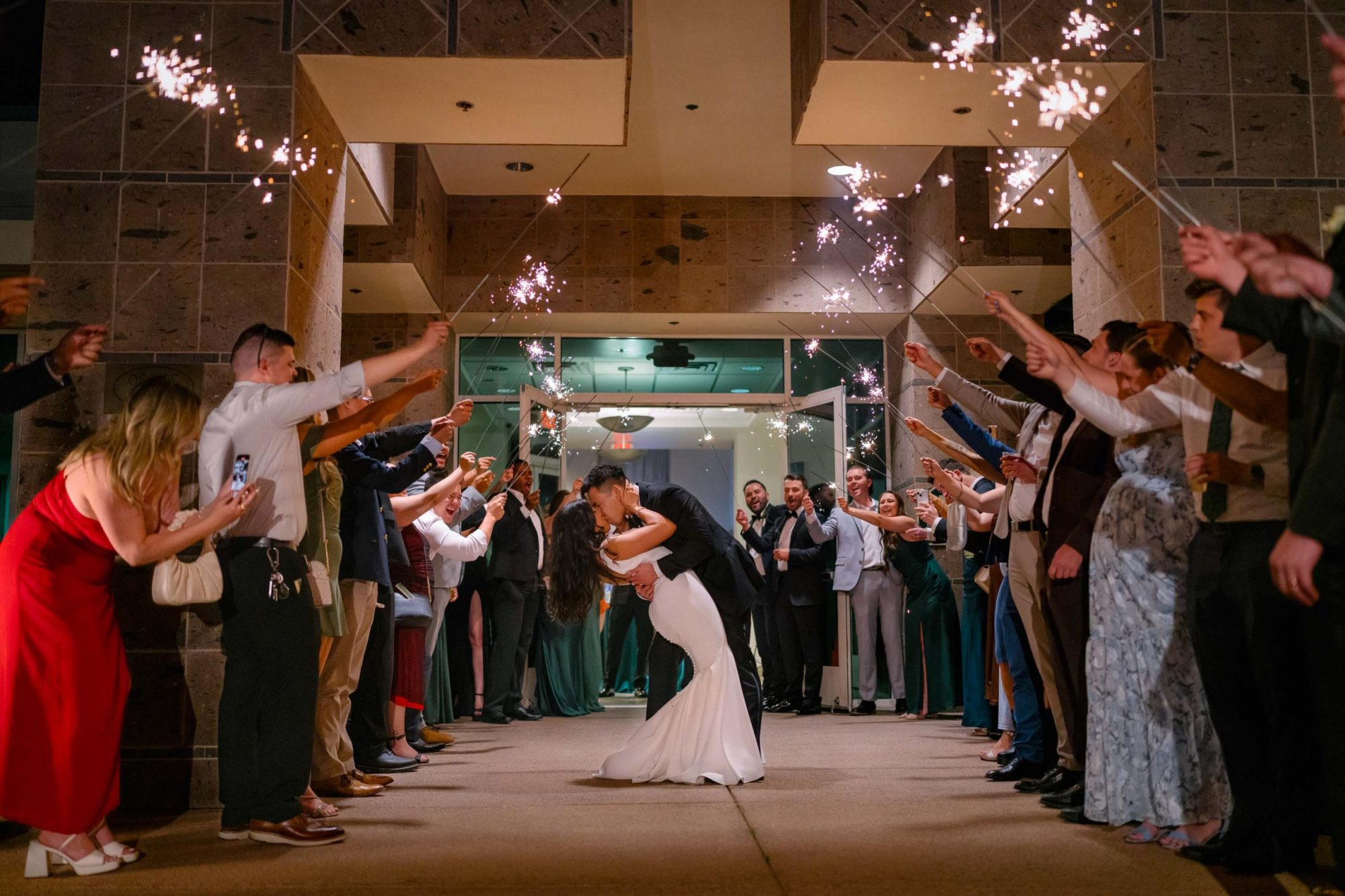Kevin-and-Christine-Sparkler-Exit-At-Emerald-at-Queensridge